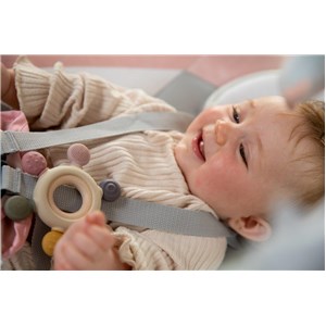 B-Silikonowy gryzak pierścień multisensoryczny