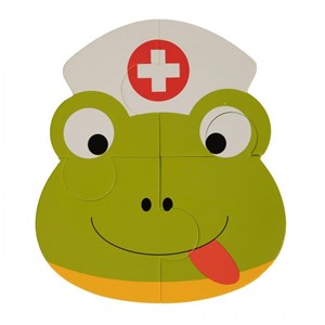 B-Puzzle Animal tygrys hipo żabka 3 szt