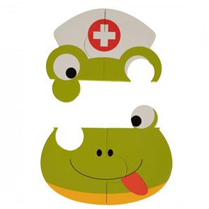 B-Puzzle Animal tygrys hipo żabka 3 szt