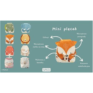 Plecak mini dla dzieci Miś SASSI