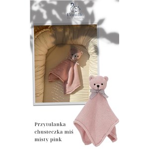Przytulanka chusteczka Miś Teddy misty rose Vanila