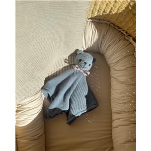 Przytulanka chusteczka Miś Teddy misty blue Vanil