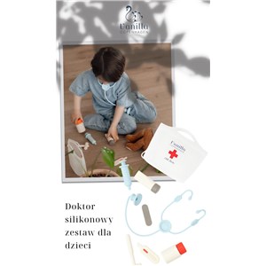 DOKTOR silikonowy zestaw dla dzieci Vanilla