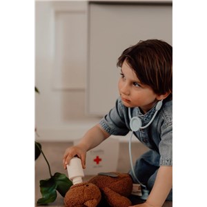 DOKTOR silikonowy zestaw dla dzieci Vanilla