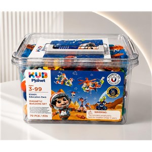 KUB Planet Edu magnetyczne klocki konstruk. 3D 70 - zdjęcie 2