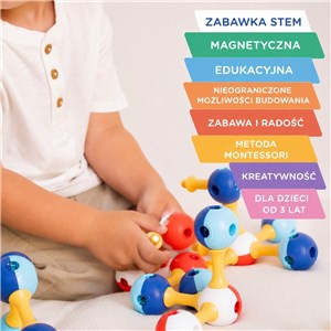 KUB Planet Edu magnetyczne klocki konstruk. 3D 70 - zdjęcie 3