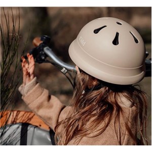 Kask ochronny dla dzieci BEIGE XS (48-52cm) 3-5 l