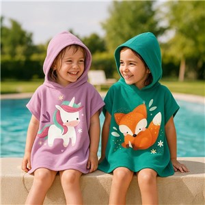 Okrycie kąpielowe z kapturem 100% cotton Dinozaur