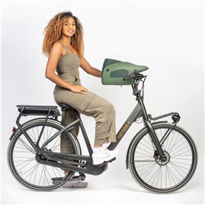 Fotelik koszyk rowerowy dla psa KVISP green M