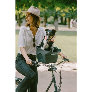 Fotelik koszyk rowerowy dla psa KVISP grey M