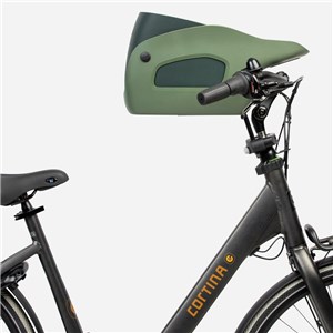 Fotelik koszyk rowerowy dla psa KVISP green S