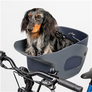 Fotelik koszyk rowerowy dla psa KVISP grey S