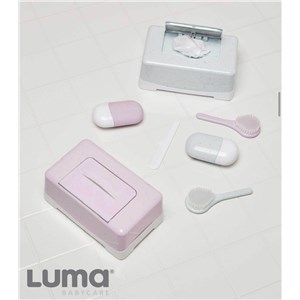 Szczoteczka i grzebień LUMA Speckles White