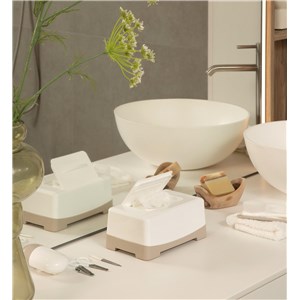 Pudełko pojemnik na chusteczki LUMA White