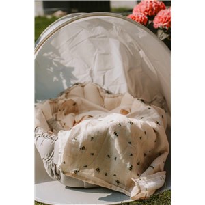 Kocyk muślinowy Swaddle Honeybee 100x100 cm