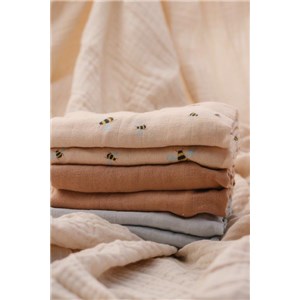 Muślinowe pieluszki 6 pack 70x70 cm Honeybee