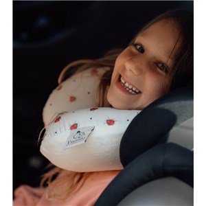 Poduszka podróżna rogal Travel Ladybug dla dzieci