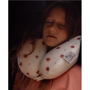 Poduszka podróżna rogal Travel Ladybug dla dzieci