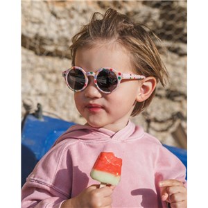 Okulary przeciwsłoneczne OKKY print pink 1,5-3 lat