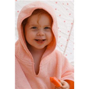 Ponczo kąpielowe, okrycie z kapturem English Rose
