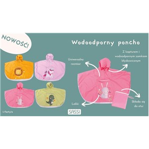 Ponczo przeciwdeszczowe Lew (3–6 lat) SASSI
