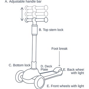 Hulajnoga MINI SCOOTER Honeybee Vanilla Copenhagen