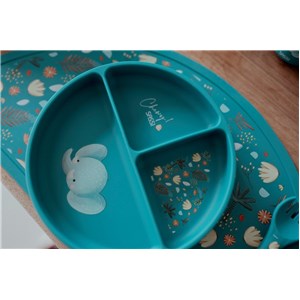 Talerz silikonowy z przyssawką Słonik SASSI