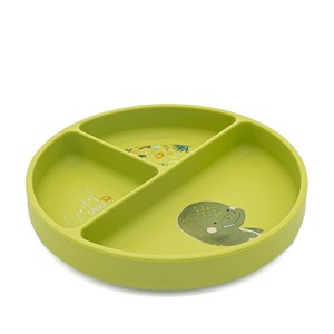 Talerz silikonowy z przyssawką Dinozaur SASSI