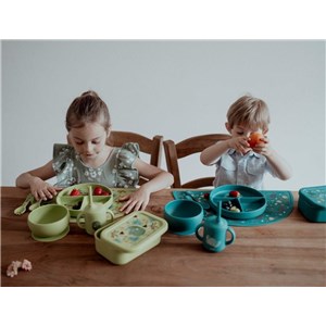 Talerz silikonowy z przyssawką Dinozaur SASSI