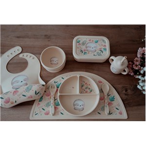 Miska silikonowa z przyssawką Leniwiec SASSI