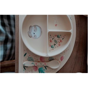 Miska silikonowa z przyssawką Leniwiec SASSI