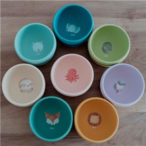 Miska silikonowa z przyssawką Jednorożec SASSI