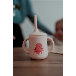 Kubek silikonowy z rurką Ośmiornica SASSI