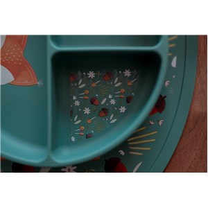 Talerz silikonowy z przyssawką Lisek SASSI