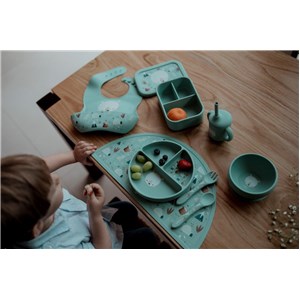 Talerz silikonowy z przyssawką Miś SASSI