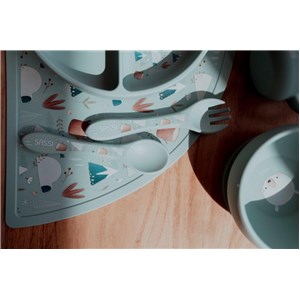 Miska silikonowa z przyssawką Miś SASSI