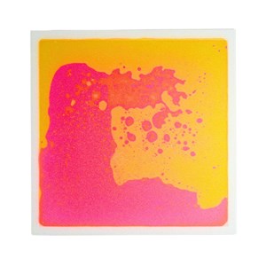 Płytka sensoryczna z płynem Orange/Pink, 30×30 cm