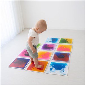 Płytka sensoryczna z płynem Blue/Red, 30×30 cm - zdjęcie 2