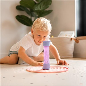 Tuba sensoryczna z płynem i brokatem Purple Pearls - zdjęcie 2