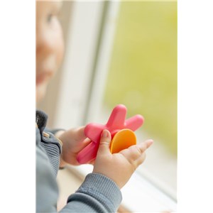 Silikonowe spinnery z przyssawką 3 szt pink 0+