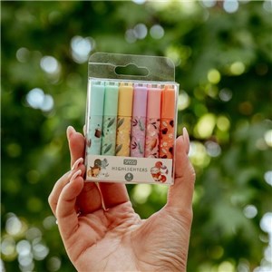 Mini zakreślacze pastelowe 6 szt. SASSI Mix - zdjęcie 3