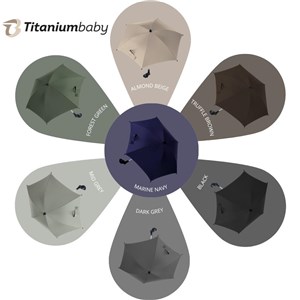 PARASOL uniwersalny TB UV 50+ Black 1-pack