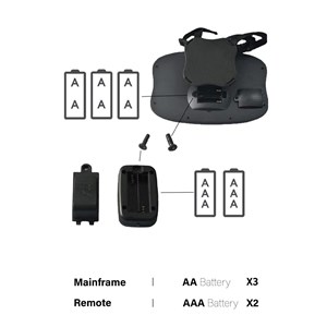 Lusterko do obserwacji dziecka z LED i pilotem