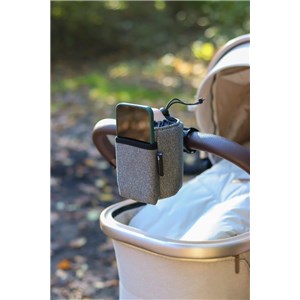 Thermo uchwyt 2w1 na kubek i telefon do wózka