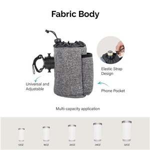 Thermo uchwyt 2w1 na kubek i telefon do wózka