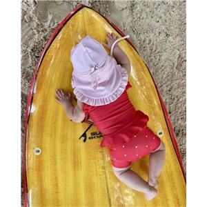 Kapelusz kąpielowy czapka UV english rose 6-12 mXS