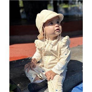 Kapelusz kąpielowy czapka UV milk 12-24 m-ce S