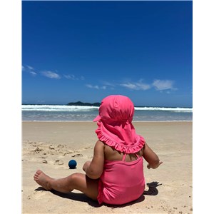 Kapelusz kąpielowy czapka UV Rosy 0-12m XS