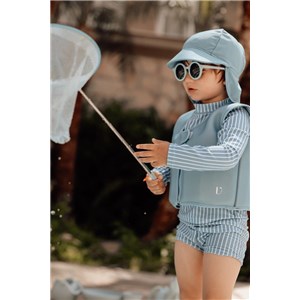 Kapelusz kąpielowy czapka UV Blue Shadow 12-24m S